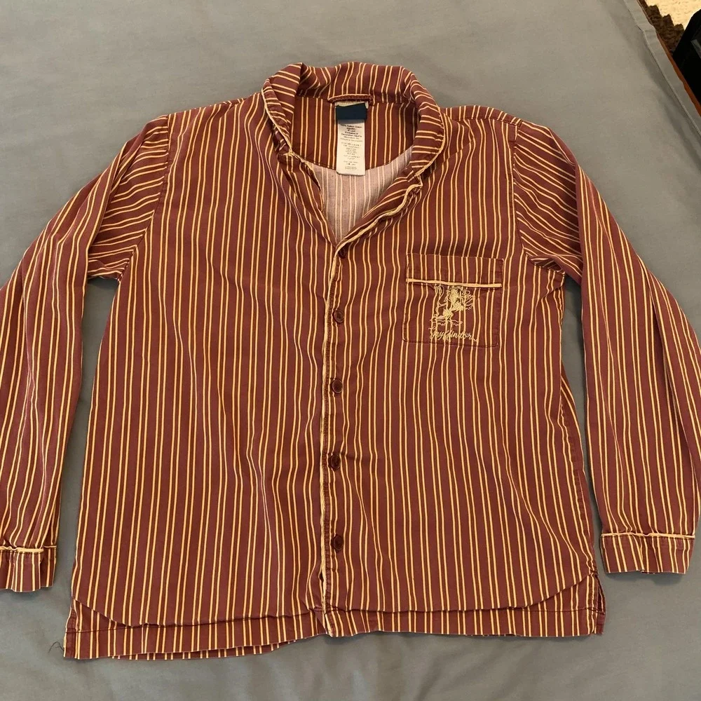 Pottery Barn Teen Pajama Tops Small Harry Potter Gryffindor Hufflepuff Lot‎ Of 2